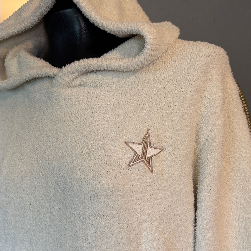 Jeffree Star Cream Hoodie with Star Logo - Picture 2 of 4